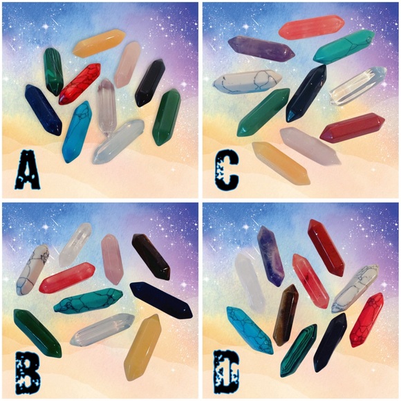 [ 3 FOR $20 ] SMALL CRYSTAL WANDS PACK OF 10 - Picture 10 of 10